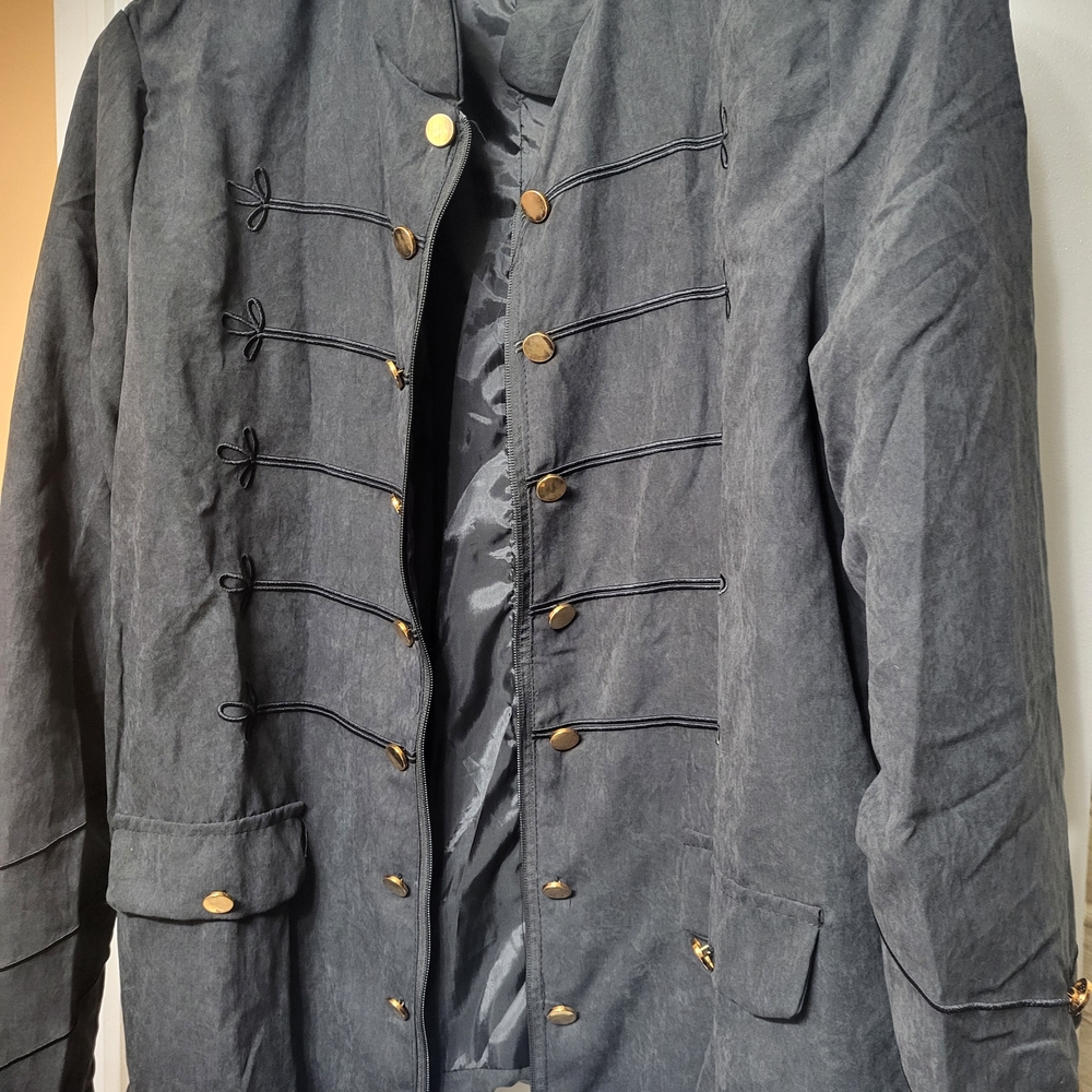 Men's Charcoal Military Field Jacket